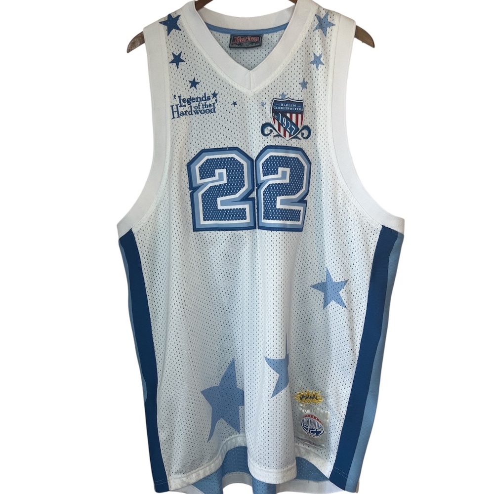 Harlem Globetrotters #22 Curly Neal Platinum Fubu Size 2XL Stitched Jersey
